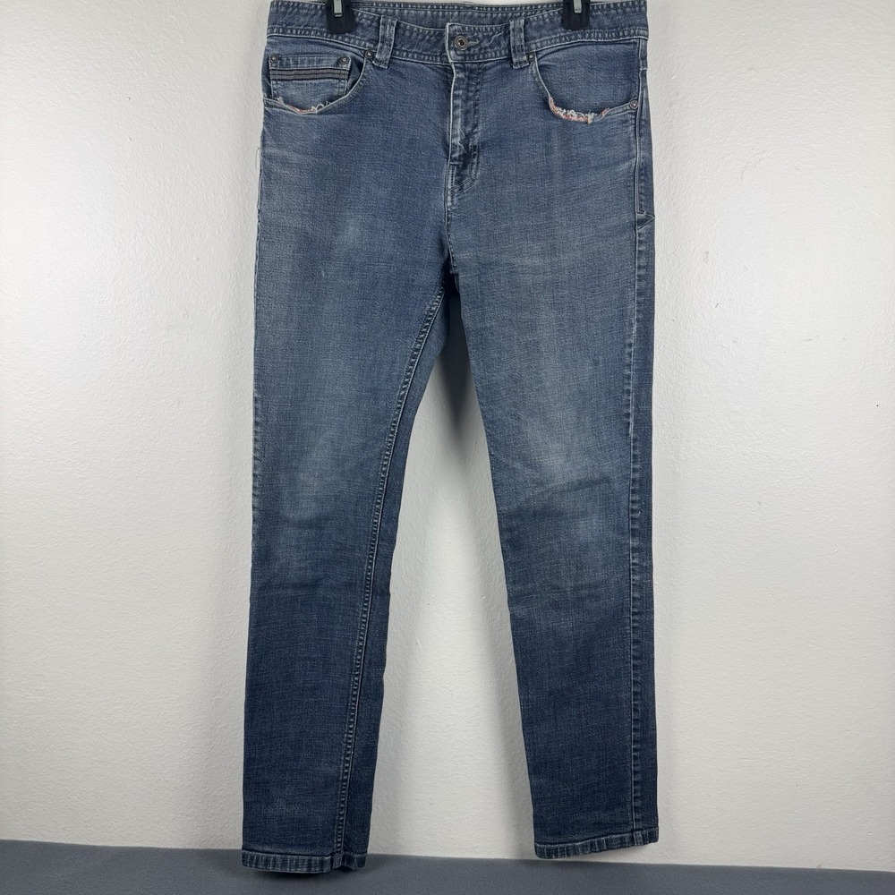 PRANA Theorem Mens slim fit blue denim jeans‎ - 32X32 *READ